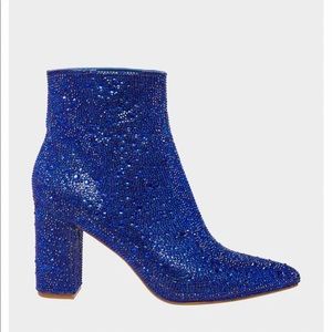 Betsey Johnson Cady Blue Sparkle Shoes